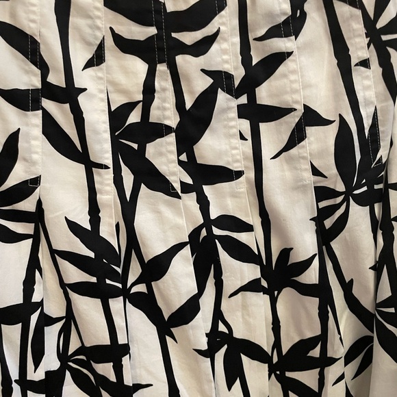 Jones of New York skirt gored blk white size 14 - Picture 2 of 9